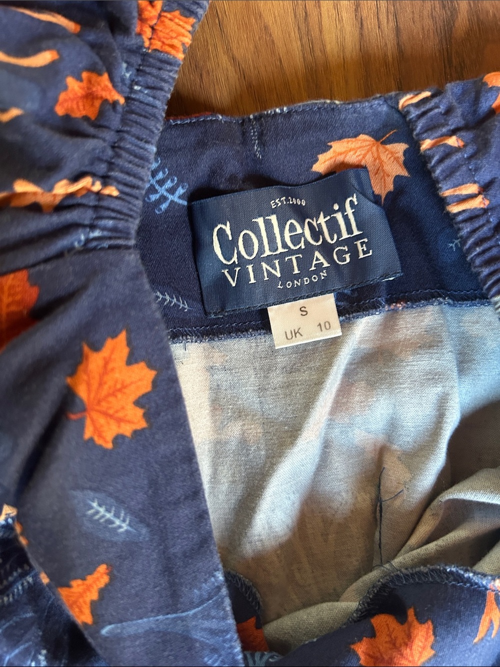 Collectif size sm uk10 woodland dress. Used great condition. Dog friendly home. - Picture 3 of 6